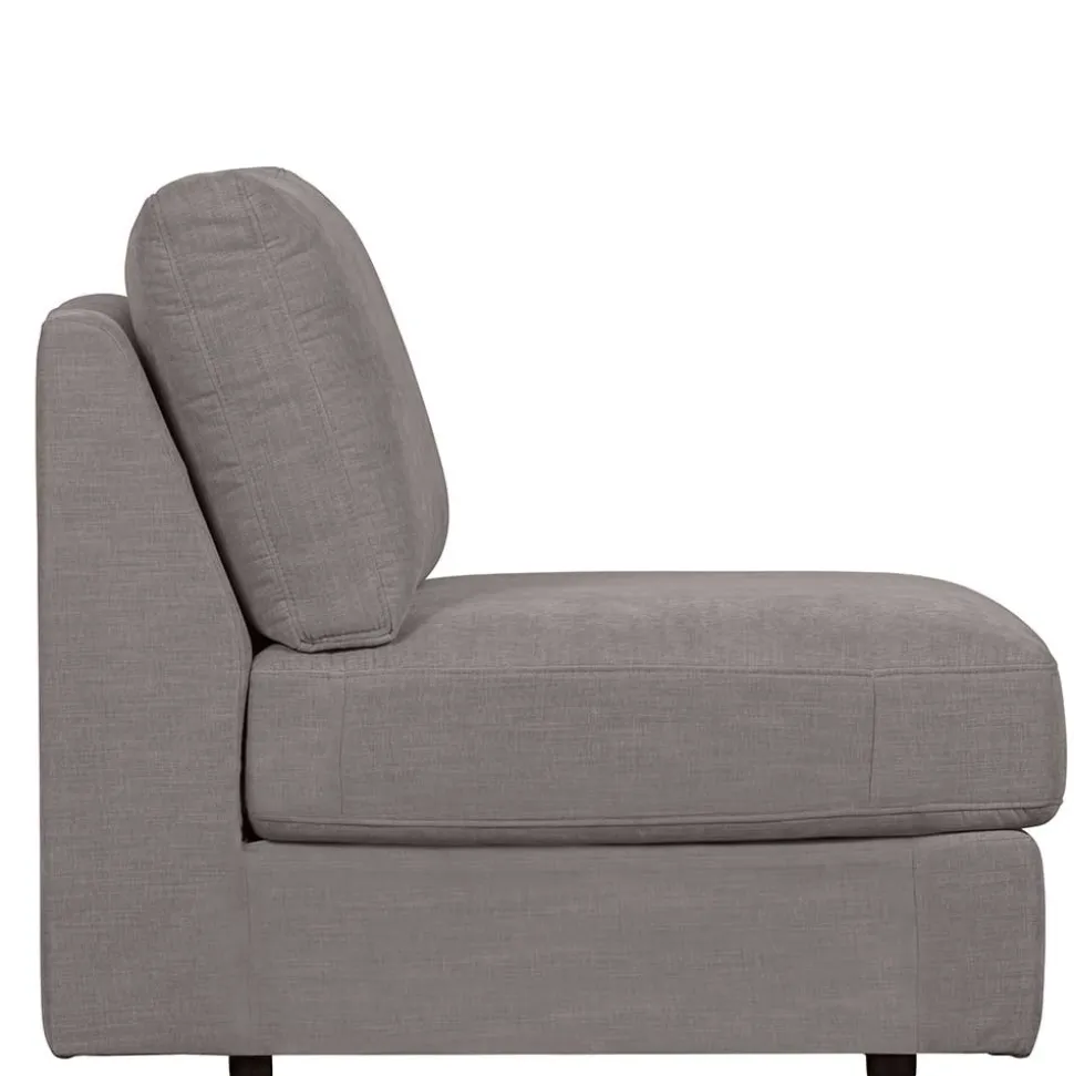 Modulsofa Einsitzer in Grau Stoff - Gregg