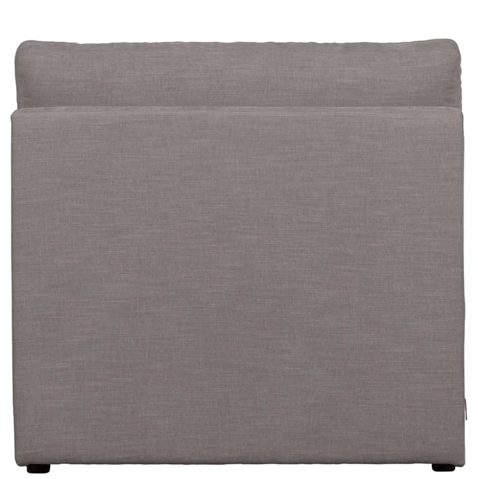 Modulsofa Einsitzer in Grau Stoff - Gregg