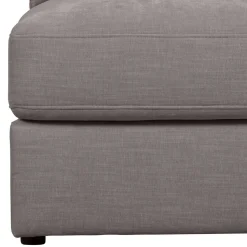 Modulsofa Einsitzer in Grau Stoff - Gregg