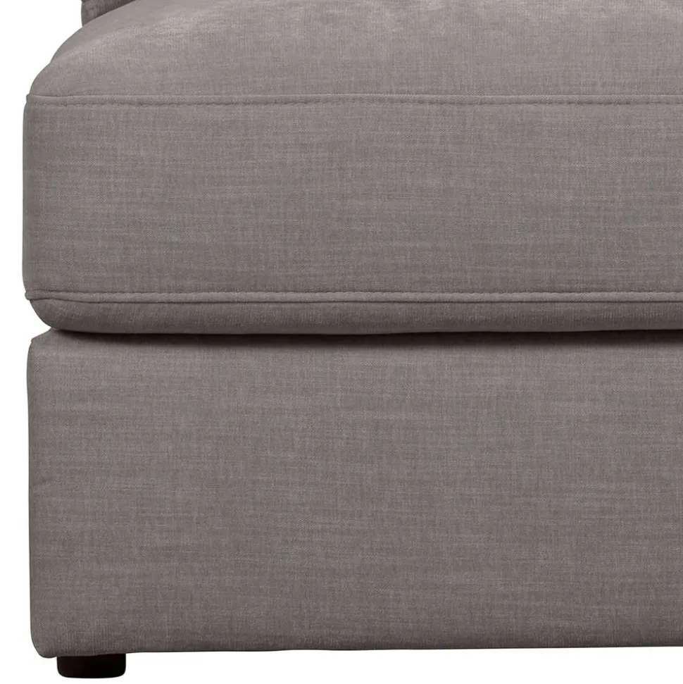 Modulsofa Einsitzer in Grau Stoff - Gregg