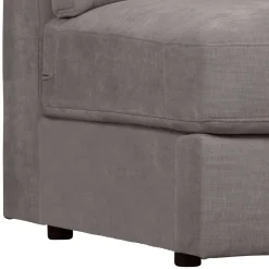 Modulsofa Einsitzer in Grau Stoff - Gregg
