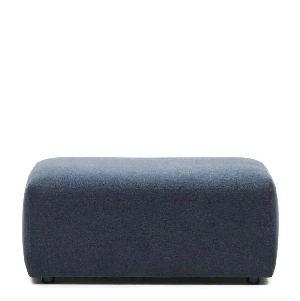 Modulsofa Hocker Randmodul in Dunkelblau - Fouzi