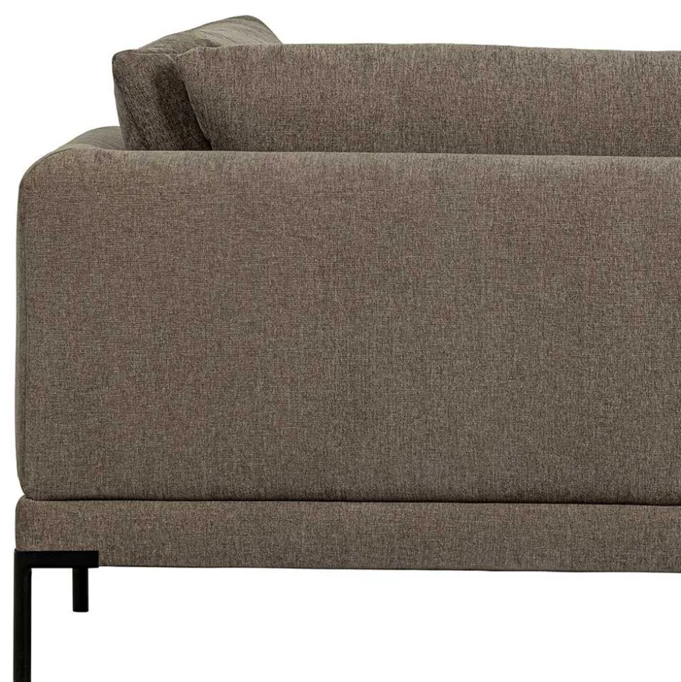 Modulsofa Lounge links in Taupe - Birte