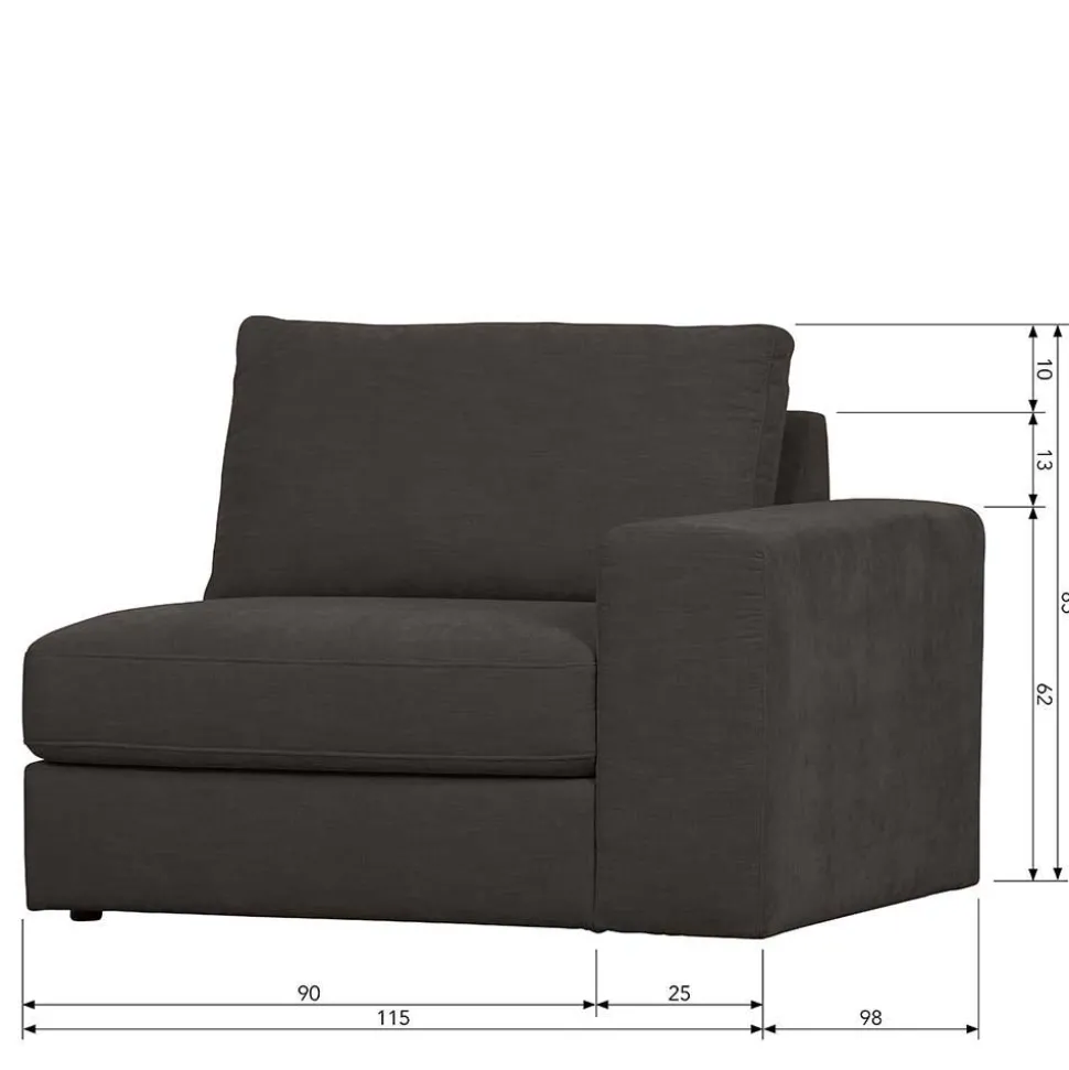 Modulsofa Set in Anthrazit - Jilatov