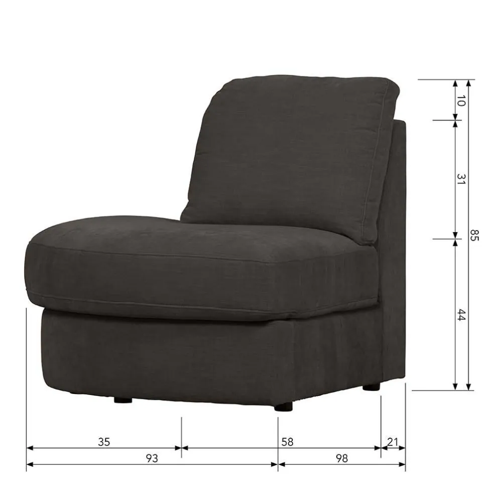 Modulsofa Set in Anthrazit - Jilatov