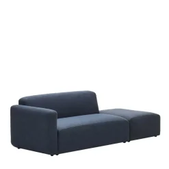 Modulsofa 3-Sitzer mit Armlehne in Dunkelblau - Fouzi