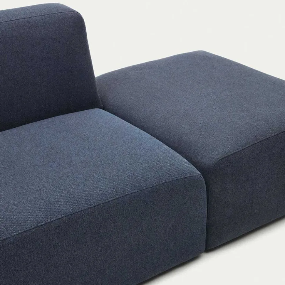 Modulsofa 3-Sitzer mit Armlehne in Dunkelblau - Fouzi