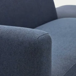 Modulsofa 3-Sitzer mit Armlehne in Dunkelblau - Fouzi