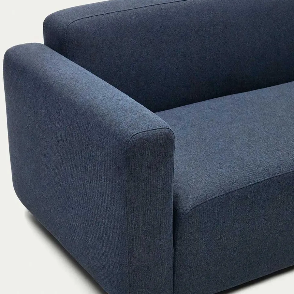 Modulsofa 3-Sitzer mit Armlehne in Dunkelblau - Fouzi