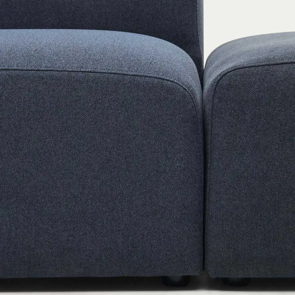 Modulsofa 3-Sitzer mit Armlehne in Dunkelblau - Fouzi