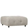 Modulsofa Stoffhocker in Hellgrau meliert - Yoleans
