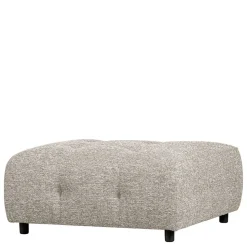 Modulsofa Stoffhocker in Hellgrau meliert - Yoleans