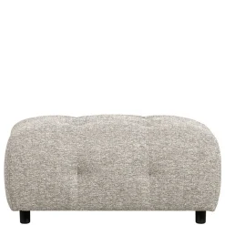 Modulsofa Stoffhocker in Hellgrau meliert - Yoleans