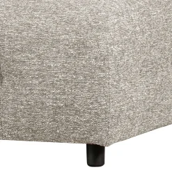 Modulsofa Stoffhocker in Hellgrau meliert - Yoleans