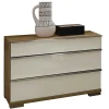 Nachtkommode in Beige Glas - Lesegano