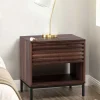 Nachtkonsole in Walnuss Holzoptik - Teleska