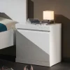 Nachtkonsole Raven in Weiß
