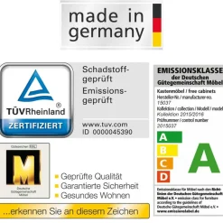 Nachttischkommode Donpiave in Weiß Glas beschichtet