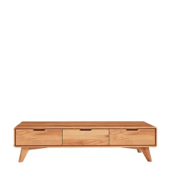 Naturholz TV Element mit 3 Schubladen - Junola