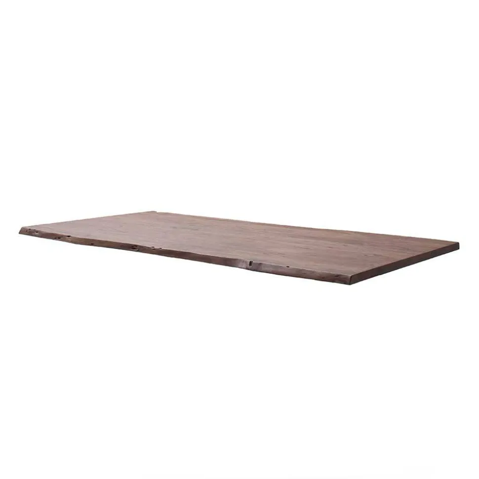 Naturkanten-Esstisch mit Trapezgestell - Lausio