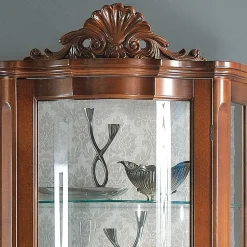 Nussbaum Furnier Wohnwand Barock Dentro 325cm breit (dreiteilig)