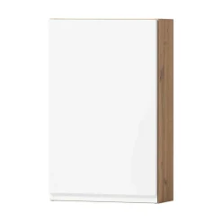 Oberer Badezimmerschrank in Weiß & Wildeiche - Eight
