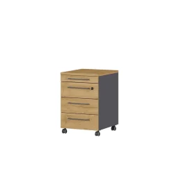 Officetisch mit Rollcontainer Set - Eture (zweiteilig)