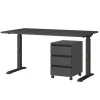 Officetisch und Rollcontainer Set - Espnoz (zweiteilig)