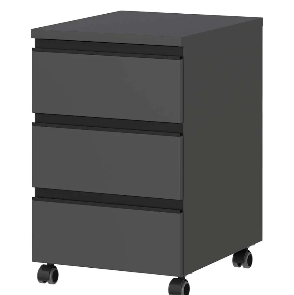 Officetisch und Rollcontainer Set - Espnoz (zweiteilig)