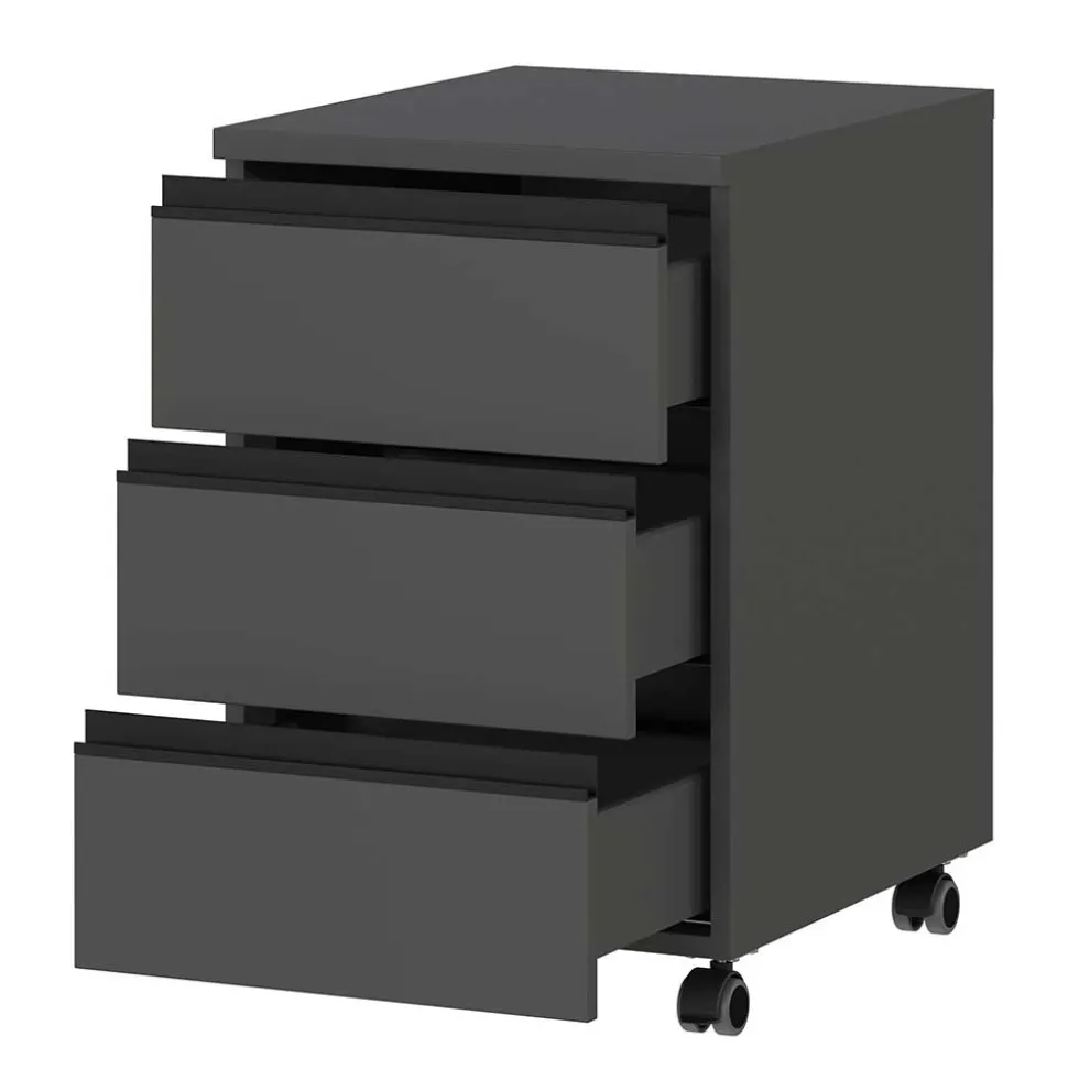 Officetisch und Rollcontainer Set - Espnoz (zweiteilig)