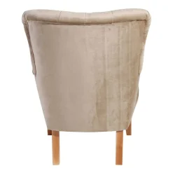 Ohrenbackensessel in Beige - Blacer
