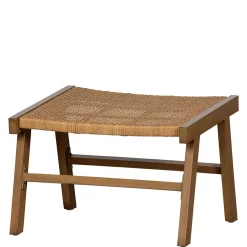 Outdoor Hocker aus Geflecht Kunstrattan - Abajo (2er Set)