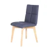 Polster Esszimmerstuhl Wrexham in Blau (2er Set)