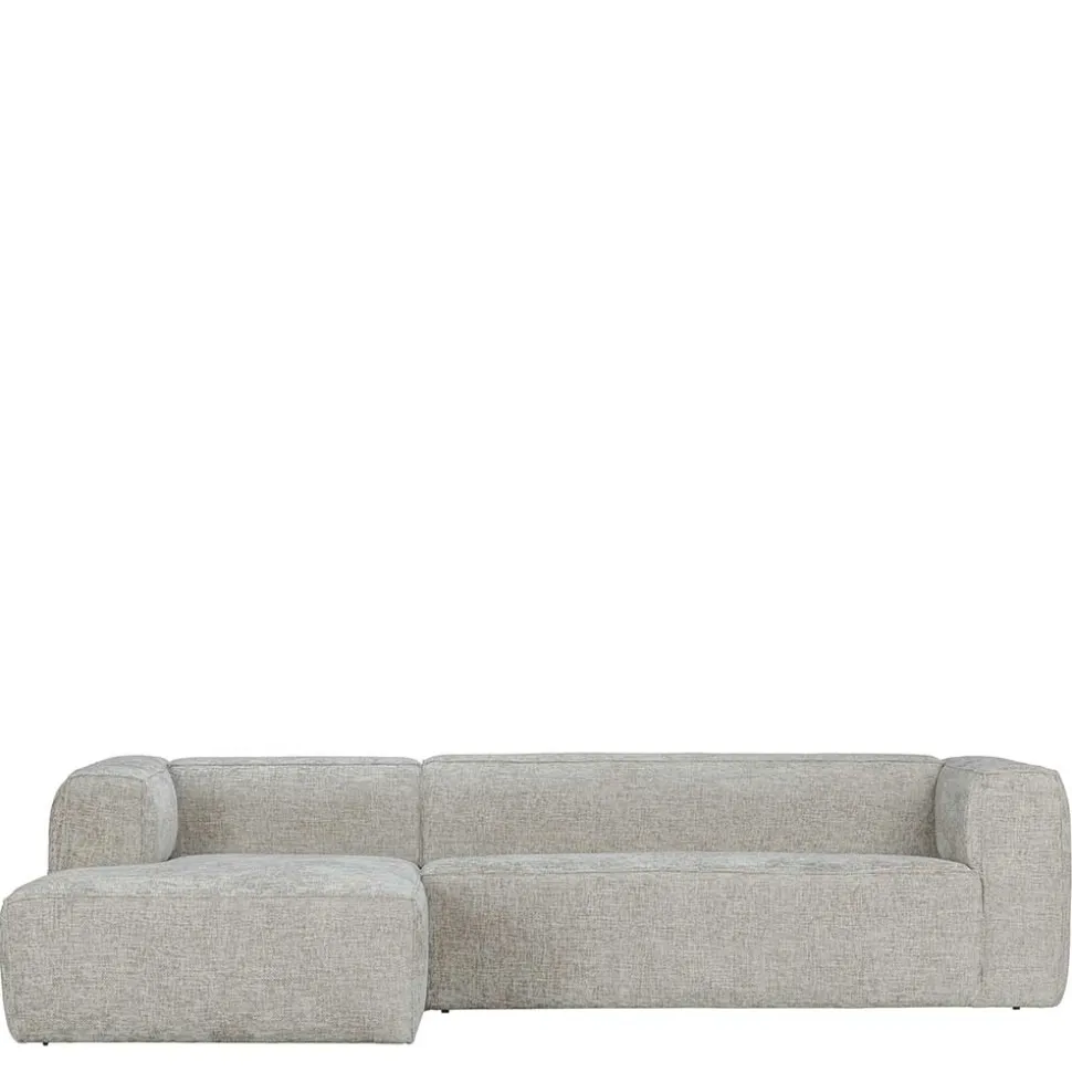 Polsterecke aus Strukturstoff Beige - Pulany