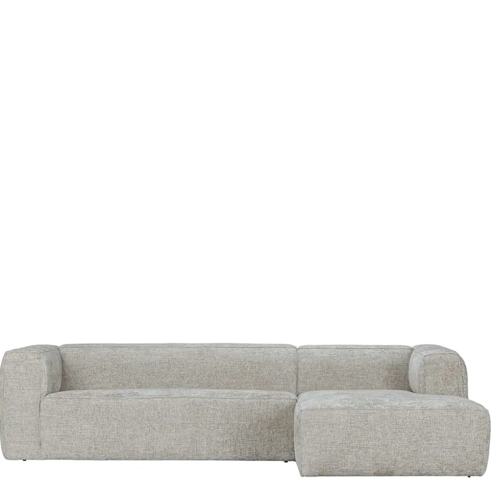 Polsterecke aus Strukturstoff Beige - Pulany