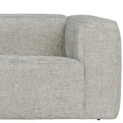 Polsterecke aus Strukturstoff Beige - Pulany