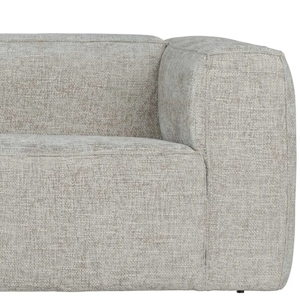 Polsterecke aus Strukturstoff Beige - Pulany