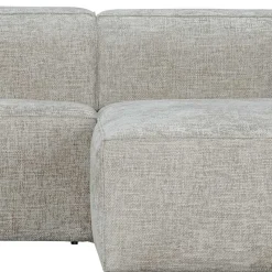 Polsterecke aus Strukturstoff Beige - Pulany