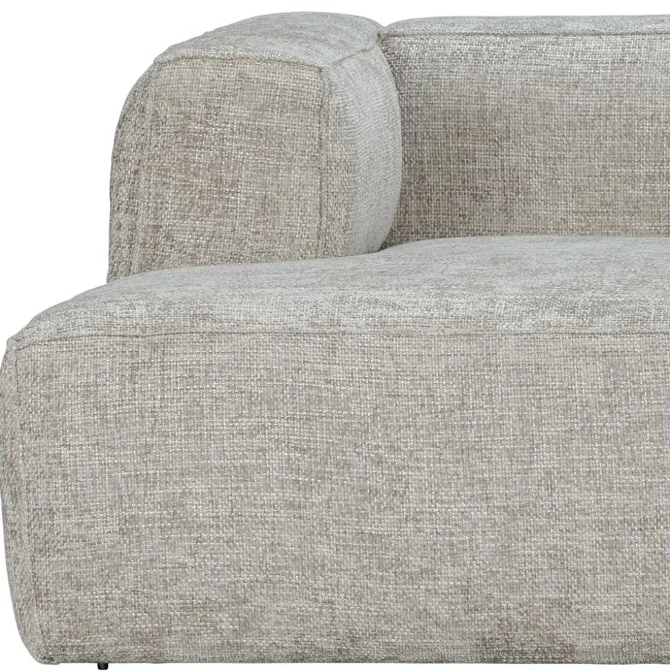 Polsterecke aus Strukturstoff Beige - Pulany