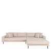 Polsterecke in Beige Stoff - Pogarana
