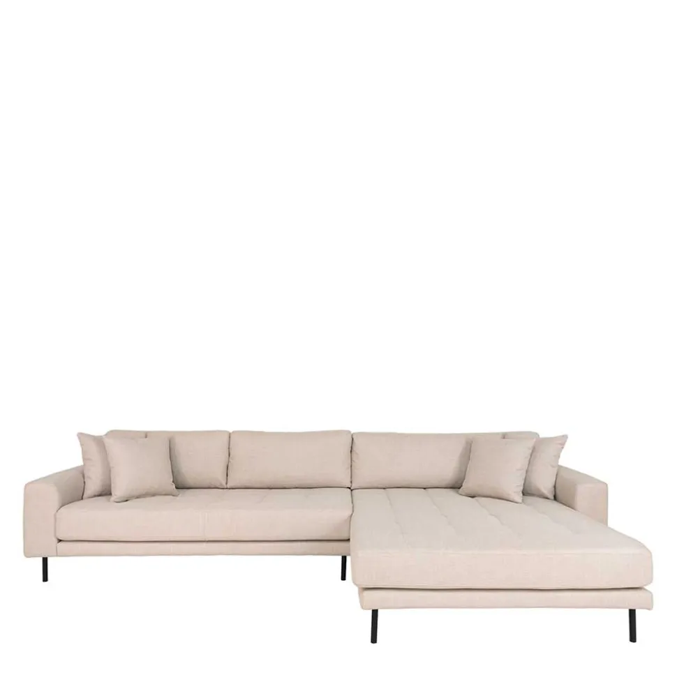 Polsterecke in Beige Stoff - Pogarana