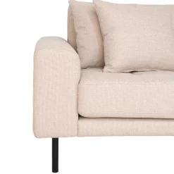 Polsterecke in Beige Stoff - Pogarana