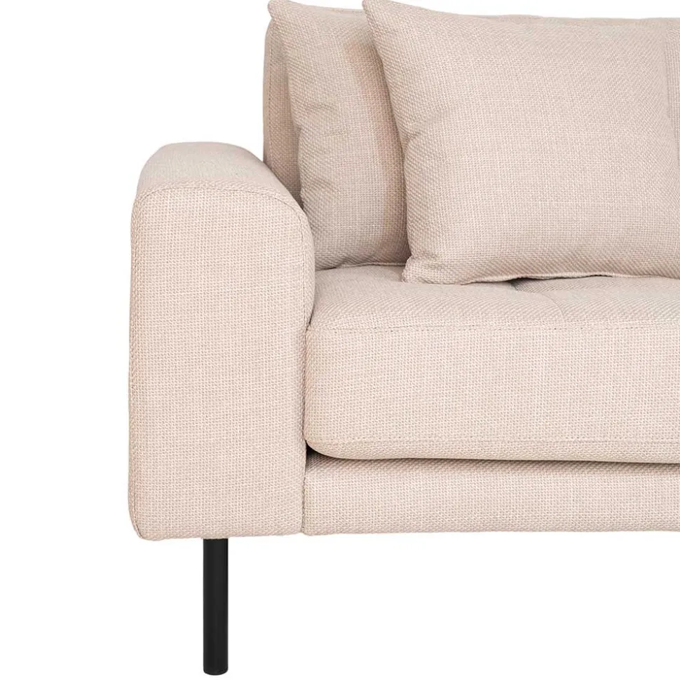 Polsterecke in Beige Stoff - Pogarana