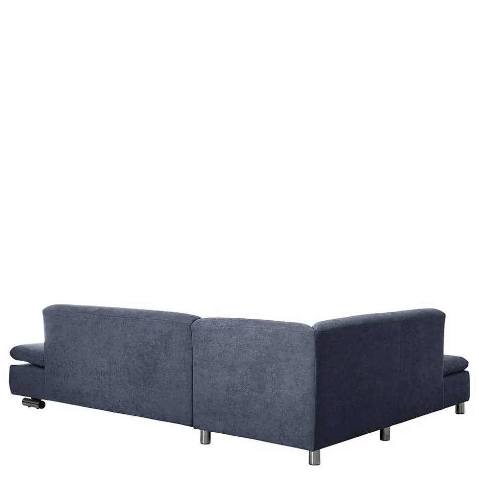 Polsterecke in Blau mit Chrom - Lex