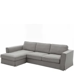 Polsterecke in Grau Webstoff - Valtte