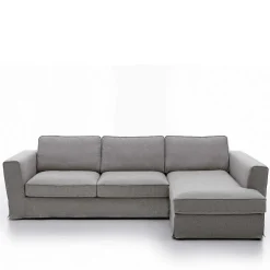 Polsterecke in Grau Webstoff - Valtte
