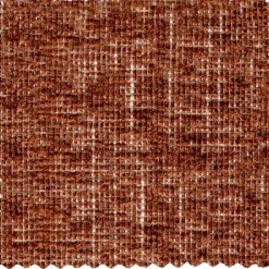 Polsterhocker aus Chenille in Rostbraun - Brixx