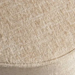 Polsterhocker in Beige Chenille - Felda