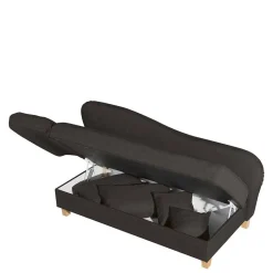 Polsterliege in Dunkelbraun mit Buche - Andino