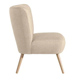 Polstersessel in Beige Webstoff - Hooka